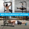 Power Tower Dip Station Pull Up Bar Exercise Tower for Home Gym Strength Training Workout Equipment