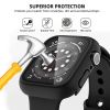 Smart Watch Screen Glass+Cover For Apple Watch Case 6 5 4 3 2 1 SE Watch Accessorie Screen Protector Apple Watch Serie 41mm 42mm 44mm 40mm 38mm; Witho